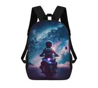 sinyumoney Mochila Escolar Infantil Impresa En 3D Interstellar Motorcycle Journey Mochila Escolar Infantil Mochilas De Viaje Mochilas De Moda Mochilas De Gran Capacidad 17inch