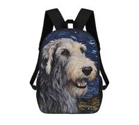 sinyumoney Mochila Escolar Infantil Impresa En 3D Irish Wolfhound Starry Para Niños Mochilas De Viaje De Alta Capacidad Bolsas Para Libros Mochila Escolar Infantil Mochila 17inch