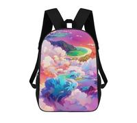 sinyumoney Mochila Escolar Infantil Impresa En 3D Island Paradise Skyview -1 Mochila Mochilas Deportivas Para Niños Y Niñas Mochila De Moda 17inch