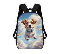 sinyumoney Mochila Escolar Infantil Impresa En 3D Jack Russell Terrier Mochilas Para Libros Mochilas Escolares De Viaje De Alta Capacidad Para Niños/estudiantes/adultos 17inch