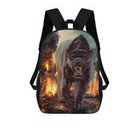 sinyumoney Mochila Escolar Infantil Impresa En 3D Jaguar of Destruction Mochilas Para Libros Mochilas De Viaje Informales Mochila De Gran Capacidad Para Niños 17inch