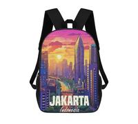sinyumoney Mochila Escolar Infantil Impresa En 3D Jakarta Indonesia Mochilas Para Libros Mochilas De Viaje Informales Mochila De Gran Capacidad Para Niños 17inch