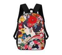sinyumoney Mochila Escolar Infantil Impresa En 3D Japan Kawaii Girl Flower Mochilas De Viaje De Alta Capacidad Para Niños Mochilas De Libros De Moda Mochila Escolar Infantil 17inch