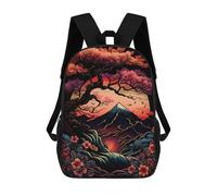 sinyumoney Mochila Escolar Infantil Impresa En 3D Japan Neon Cherry Blossom Mochilas Para Libros Mochilas De Viaje Informales Mochila De Gran Capacidad Para Niños 17inch