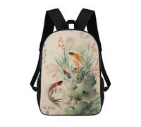 sinyumoney Mochila Escolar Infantil Impresa En 3D Japanese Fish 3 Mochila Mochilas Deportivas Para Niños Y Niñas Mochila De Moda 17inch