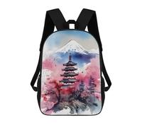 sinyumoney Mochila Escolar Infantil Impresa En 3D Japanese Iconic Paint Mochila Mochilas Deportivas Para Niños Y Niñas Mochila De Moda 17inch