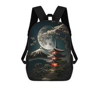 sinyumoney Mochila Escolar Infantil Impresa En 3D Japanese Night 01 Mochilas De Moda Informales Mochilas Infantiles Mochila Informal Para Exteriores Bolsas De Viaje Bonitas 17inch