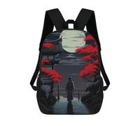 sinyumoney Mochila Escolar Infantil Impresa En 3D Japanese Painting Mochila Mochilas Deportivas Para Niños Y Niñas Mochila De Moda 17inch