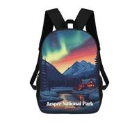 sinyumoney Mochila Escolar Infantil Impresa En 3D Jasper National Park Mochila Mochilas Deportivas Para Niños Y Niñas Mochila De Moda 17inch