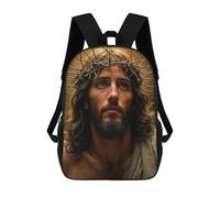 sinyumoney Mochila Escolar Infantil Impresa En 3D Jesus And The Crown of Thorns Mochilas De Moda Informales Mochilas Infantiles Mochila Informal Para Exteriores Bolsas De Viaje Bonitas 17inch