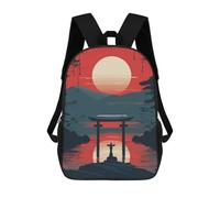 sinyumoney Mochila Escolar Infantil Impresa En 3D Journey to The Gate Para Niños Mochilas De Viaje De Alta Capacidad Bolsas Para Libros Mochila Escolar Infantil Mochila 17inch