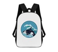 sinyumoney Mochila Escolar Infantil Impresa En 3D Killer Whale Mochila Mochilas Deportivas Para Niños Y Niñas Mochila De Moda 17inch