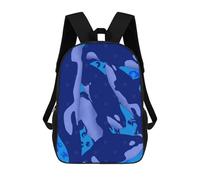 sinyumoney Mochila Escolar Infantil Impresa En 3D Killer Whale Mochilas Para Libros Mochilas De Viaje Informales Mochila De Gran Capacidad Para Niños 17inch