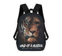 sinyumoney Mochila Escolar Infantil Impresa En 3D King's Roar Motivation Mochila Mochilas Deportivas Para Niños Y Niñas Mochila De Moda 17inch