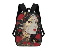sinyumoney Mochila Escolar Infantil Impresa En 3D Kintsugi Japanese Woman 17inch Para Niños, Mochila De Viaje De Alta Capacidad, Mochila Escolar De Moda Para Niños