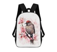 sinyumoney Mochila Escolar Infantil Impresa En 3D Kiwi Bird Watercolor 17inch Para Niños, Mochila De Viaje De Alta Capacidad, Mochila Escolar De Moda Para Niños