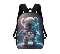sinyumoney Mochila Escolar Infantil Impresa En 3D Koala Astronaut Space Toy 17inch Para Niños, Mochila De Viaje De Alta Capacidad, Mochila Escolar De Moda Para Niños