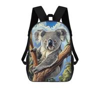 sinyumoney Mochila Escolar Infantil Impresa En 3D Koala in Eucalyptus Tree Mochila Mochilas Deportivas Para Niños Y Niñas Mochila De Moda 17inch