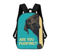 sinyumoney Mochila Escolar Infantil Impresa En 3D Labrador Are You Pooping Mochila Mochilas Deportivas Para Niños Y Niñas Mochila De Moda 17inch