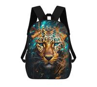 sinyumoney Mochila Escolar Infantil Impresa En 3D Leopard in Digital Art Mochilas De Viaje De Alta Capacidad Para Niños Mochilas De Libros De Moda Mochila Escolar Infantil 17inch
