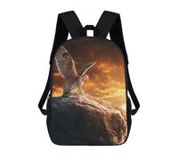sinyumoney Mochila Escolar Infantil Impresa En 3D Leopard with Wings at Sunset Mochila Mochilas Deportivas Para Niños Y Niñas Mochila De Moda 17inch