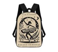 sinyumoney Mochila Escolar Infantil Impresa En 3D Les Danseurs Ballet Festival Poster 17inch Para Niños, Mochila De Viaje De Alta Capacidad, Mochila Escolar De Moda Para Niños