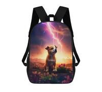 sinyumoney Mochila Escolar Infantil Impresa En 3D Lightning Dog in Fantasy Landscape Mochila Escolar Infantil Mochilas De Viaje Mochilas De Moda Mochilas De Gran Capacidad 17inch