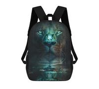 sinyumoney Mochila Escolar Infantil Impresa En 3D Lion And Butterfly Mochila De Viaje De Alta Capacidad Para Libros Mochilas De Moda Para Niños Mochila Escolar Informal 17inch