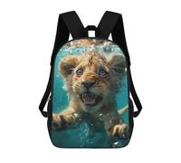 sinyumoney Mochila Escolar Infantil Impresa En 3D Lion Sea Mochila Mochilas Deportivas Para Niños Y Niñas Mochila De Moda 17inch
