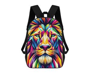 sinyumoney Mochila Escolar Infantil Impresa En 3D Lion Wpap Pop Art Mochilas Para Libros Mochilas De Viaje Informales Mochila De Gran Capacidad Para Niños 17inch