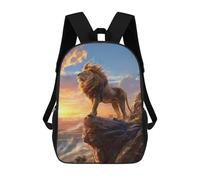 sinyumoney Mochila Escolar Infantil Impresa En 3D Lions Sunrise Majesty Mochilas Para Libros Mochilas Escolares De Viaje De Alta Capacidad Para Niños/estudiantes/adultos 17inch