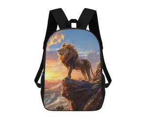 sinyumoney Mochila Escolar Infantil Impresa En 3D Lions Sunrise Majesty Mochilas Para Libros Mochilas Escolares De Viaje De Alta Capacidad Para Niños/estudiantes/adultos 17inch