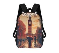 sinyumoney Mochila Escolar Infantil Impresa En 3D London Mochila Mochilas Deportivas Para Niños Y Niñas Mochila De Moda 17inch