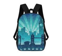 sinyumoney Mochila Escolar Infantil Impresa En 3D London Mochila Mochilas Deportivas Para Niños Y Niñas Mochila De Moda 17inch