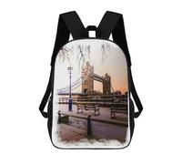 sinyumoney Mochila Escolar Infantil Impresa En 3D London Snow Mochilas Para Libros Mochilas De Viaje Informales Mochila De Gran Capacidad Para Niños 17inch