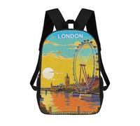 sinyumoney Mochila Escolar Infantil Impresa En 3D London United Kingdom Mochila Mochilas Deportivas Para Niños Y Niñas Mochila De Moda 17inch
