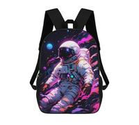 sinyumoney Mochila Escolar Infantil Impresa En 3D Lost in The Neon Glow Mochilas Para Libros Mochilas Escolares De Viaje De Alta Capacidad Para Niños/estudiantes/adultos 17inch