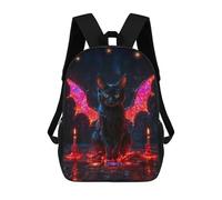 sinyumoney Mochila Escolar Infantil Impresa En 3D Magic Cat Mochilas De Viaje De Alta Capacidad Para Niños Mochilas De Libros De Moda Mochila Escolar Infantil 17inch