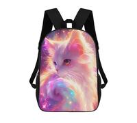 sinyumoney Mochila Escolar Infantil Impresa En 3D Magical Cosmic Cat Artwork 17inch Para Niños, Mochila De Viaje De Alta Capacidad, Mochila Escolar De Moda Para Niños