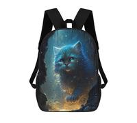 sinyumoney Mochila Escolar Infantil Impresa En 3D Magical Forest Kitten Mochila Mochilas Deportivas Para Niños Y Niñas Mochila De Moda 17inch