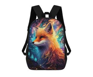 sinyumoney Mochila Escolar Infantil Impresa En 3D Magical Fox Portrait -2 Mochilas De Viaje De Alta Capacidad Para Niños Mochilas De Libros De Moda Mochila Escolar Infantil 17inch