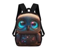 sinyumoney Mochila Escolar Infantil Impresa En 3D Magical Glowing Owl Para Niños, Mochila De Viaje De Alta Capacidad, Mochila Informal Para Niños 17inch