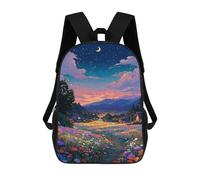 sinyumoney Mochila Escolar Infantil Impresa En 3D Magical Night Garden Pathway 17inch Para Niños, Mochila De Viaje De Alta Capacidad, Mochila Escolar De Moda Para Niños