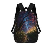 sinyumoney Mochila Escolar Infantil Impresa En 3D Magical Night Pathway 17inch Para Niños, Mochila De Viaje De Alta Capacidad, Mochila Escolar De Moda Para Niños