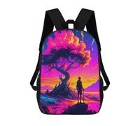 sinyumoney Mochila Escolar Infantil Impresa En 3D Magical Sunset with Tree Mochila Escolar Infantil Mochilas De Viaje Mochilas De Moda Mochilas De Gran Capacidad 17inch