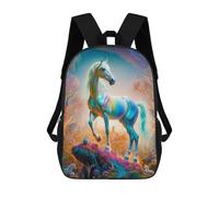 sinyumoney Mochila Escolar Infantil Impresa En 3D Magical White Stallion Mochilas De Moda Informales Mochilas Infantiles Mochila Informal Para Exteriores Bolsas De Viaje Bonitas 17inch