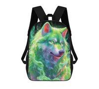 sinyumoney Mochila Escolar Infantil Impresa En 3D Magical Wolf Art Print 17inch Para Niños, Mochila De Viaje De Alta Capacidad, Mochila Escolar De Moda Para Niños