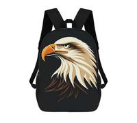 sinyumoney Mochila Escolar Infantil Impresa En 3D Majestic Eagle Vector Portrait with Sharp Gaze Mochilas Para Libros Mochilas De Viaje Informales Mochila De Gran Capacidad Para Niños 17inch