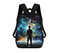 sinyumoney Mochila Escolar Infantil Impresa En 3D Man Looking at Stars Para Niños Mochilas De Viaje De Alta Capacidad Bolsas Para Libros Mochila Escolar Infantil Mochila 17inch