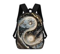 sinyumoney Mochila Escolar Infantil Impresa En 3D Marble Yin And Yang Mochila Escolar Infantil Mochilas De Viaje Mochilas De Moda Mochilas De Gran Capacidad 17inch